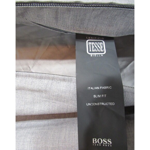 Hugo Boss Lanificio Tesse Biella Gray Unconstructed Virgin Wool Jacket 46R NWOT - Picture 6 of 8